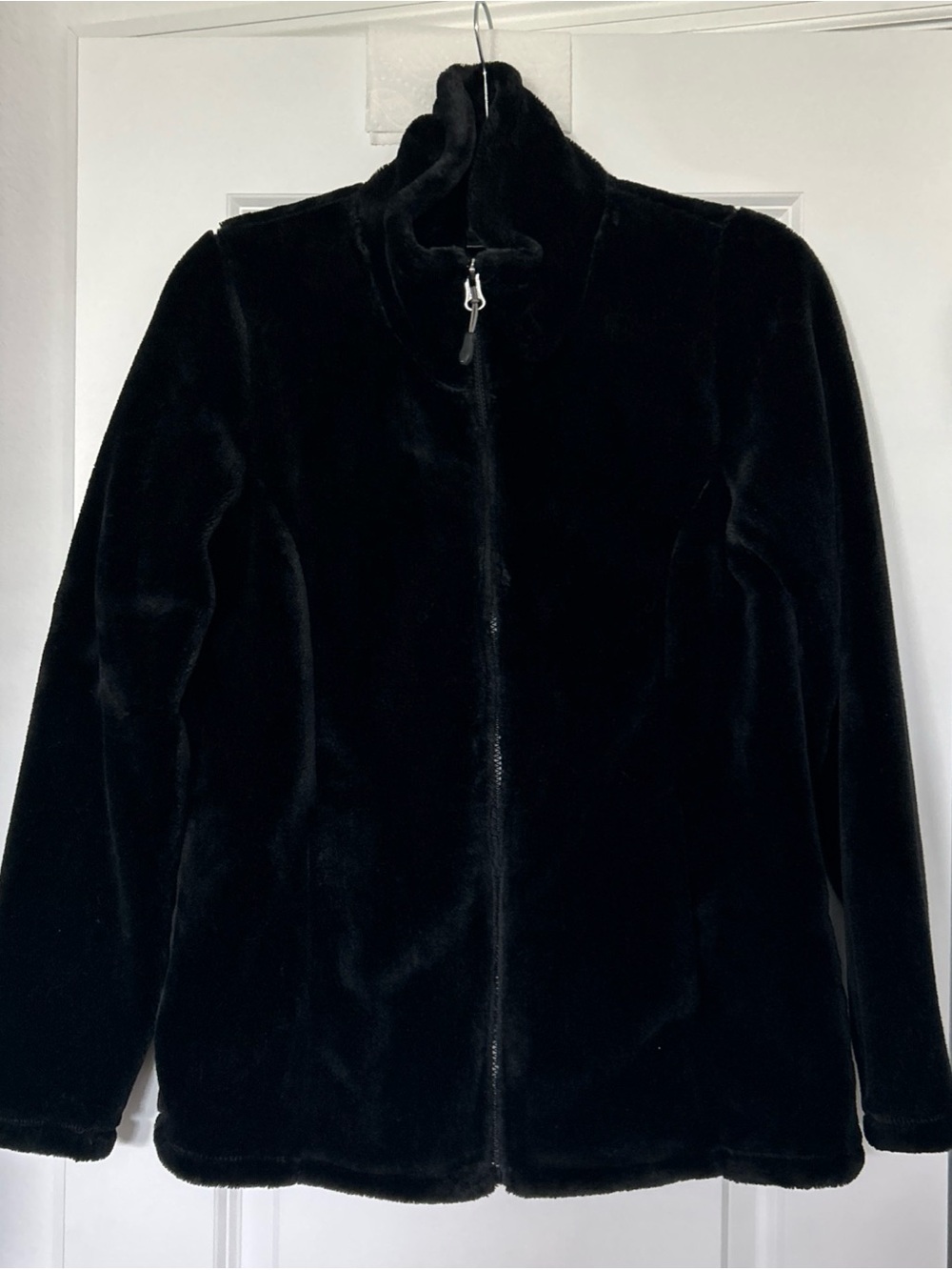 32 Degrees Heat Women's Fleece Jacket Size Medium Black Plush Soft Full Zip